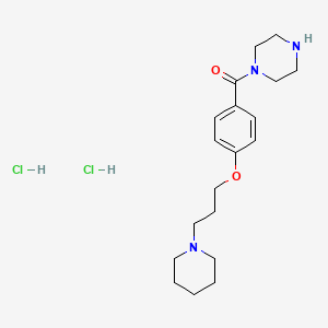 1-{4-[3-(Piperidin-1-yl)propoxy]benzoyl}-piperazine dihydrochloride