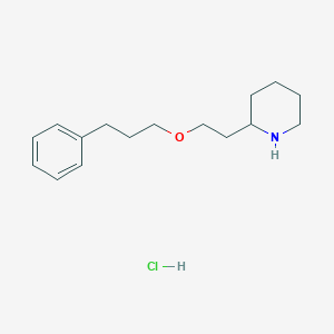 2-[2-(3-Phenylpropoxy)ethyl]piperidine hydrochloride