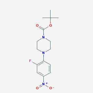 molecular formula C15H20FN3O4 B153294 叔丁基 4-(2-氟-4-硝基苯基)哌嗪-1-羧酸酯 CAS No. 154590-34-8