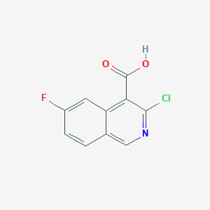 3-Chloro-6-fluoroisoquinoline-4-carboxylic acid