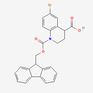 1-(((9H-Fluoren-9-yl)methoxy)carbonyl)-6-bromo-1,2,3,4-tetrahydroquinoline-4-carboxylic acid