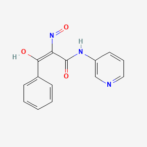 (Z)-3-hydroxy-2-nitroso-3-phenyl-N-pyridin-3-ylprop-2-enamide