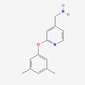 [2-(3,5-Dimethylphenoxy)pyridin-4-yl]methylamine