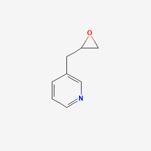 molecular formula C8H9NO B15329467 3-[(Oxiran-2-yl)methyl]pyridine CAS No. 96685-22-2