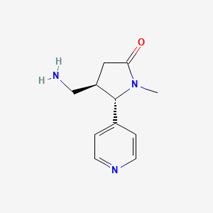 rac-(4R,5S)-4-(aminomethyl)-1-methyl-5-(pyridin-4-yl)pyrrolidin-2-one