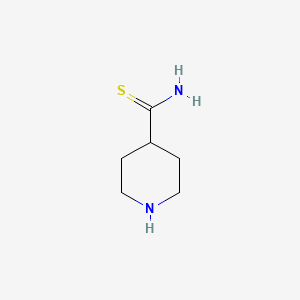 molecular formula C6H12N2S B1532958 Piperidine-4-carbothioamide CAS No. 112401-09-9