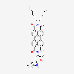 (2S)-3-(1H-indol-3-yl)-2-(6,8,17,19-tetraoxo-18-tridecan-7-yl-7,18-diazaheptacyclo[14.6.2.22,5.03,12.04,9.013,23.020,24]hexacosa-1(23),2,4,9,11,13,15,20(24),21,25-decaen-7-yl)propanoic acid