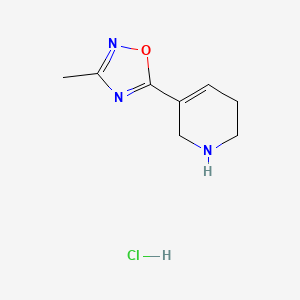 3-Methyl-5-(1,2,5,6-tetrahydropyridin-3-yl)-1,2,4-oxadiazole hydrochloride