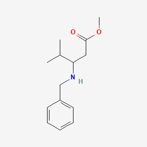 Methyl 3-(benzylamino)-4-methylpentanoate