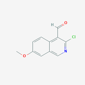 3-Chloro-7-methoxyisoquinoline-4-carbaldehyde