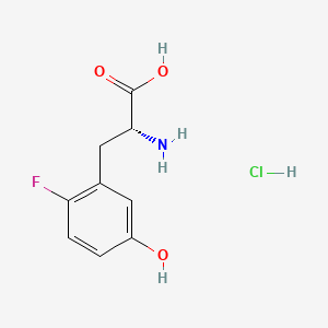 (R)-2-Amino-3-(2-fluoro-5-hydroxyphenyl)propanoic acid hydrochloride