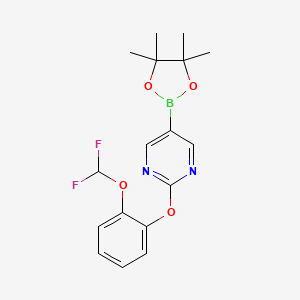 2-(2-(Difluoromethoxy)phenoxy)-5-(4,4,5,5-tetramethyl-1,3,2-dioxaborolan-2-yl)pyrimidine