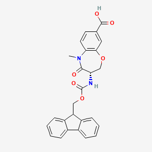 (S)-3-((((9H-Fluoren-9-yl)methoxy)carbonyl)amino)-5-methyl-4-oxo-2,3,4,5-tetrahydrobenzo[b][1,4]oxazepine-8-carboxylic acid