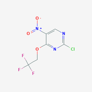 2-Chloro-5-nitro-4-(2,2,2-trifluoroethoxy)pyrimidine