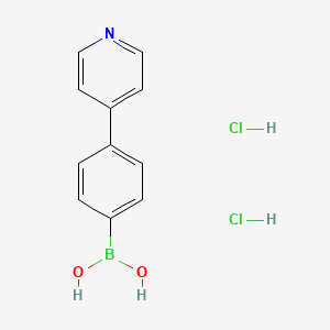 (4-(Pyridin-4-yl)phenyl)boronic acid dihydrochloride