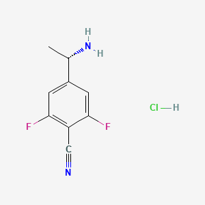 (S)-4-(1-Aminoethyl)-2,6-difluorobenzonitrile hydrochloride