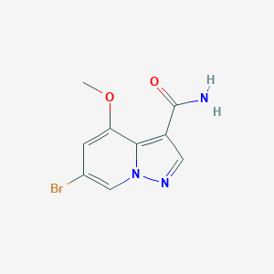 6-Bromo-4-methoxypyrazolo[1,5-a]pyridine-3-carboxamide