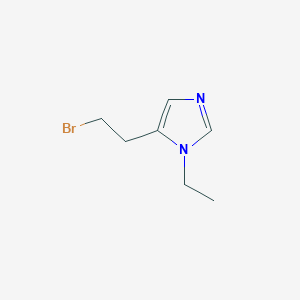 molecular formula C7H11BrN2 B15329970 5-(2-bromoethyl)-1-ethyl-1H-imidazole 