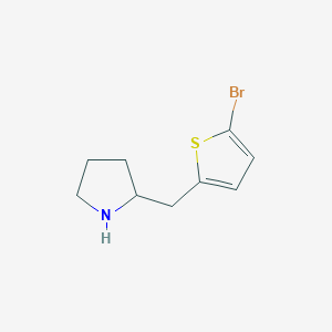 2-((5-Bromothiophen-2-yl)methyl)pyrrolidine