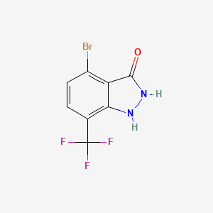 4-Bromo-7-(trifluoromethyl)-1,2-dihydro-3H-indazol-3-one