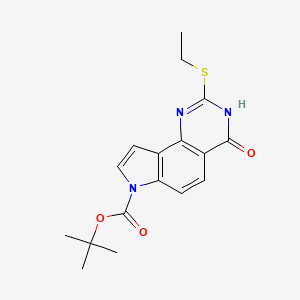 7-Boc-2-(ethylthio)-1H-pyrrolo[2,3-h]quinazolin-4(7H)-one