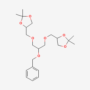 4-[[3-[(2,2-Dimethyl-1,3-dioxolan-4-yl)methoxy]-2-phenylmethoxypropoxy]methyl]-2,2-dimethyl-1,3-dioxolane