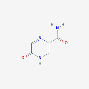molecular formula C5H5N3O2 B153304 5-羟基吡嗪酰胺 CAS No. 13924-96-4