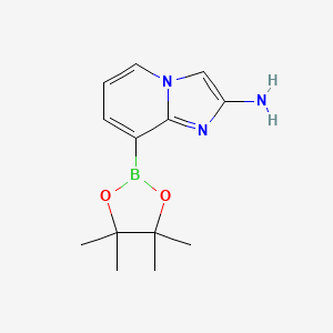 8-(4,4,5,5-Tetramethyl-1,3,2-dioxaborolan-2-yl)imidazo[1,2-a]pyridin-2-amine