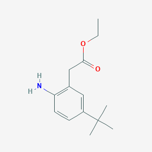 Ethyl 2-(2-amino-5-(tert-butyl)phenyl)acetate