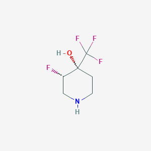 trans-3-Fluoro-4-(trifluoromethyl)piperidin-4-ol