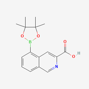 5-(4,4,5,5-Tetramethyl-1,3,2-dioxaborolan-2-yl)isoquinoline-3-carboxylic acid