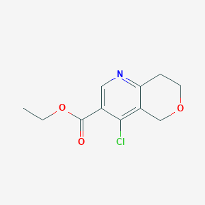 ethyl 4-chloro-7,8-dihydro-5H-pyrano[4,3-b]pyridine-3-carboxylate