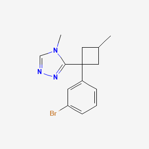 3-[1-(3-Bromophenyl)-3-methylcyclobutyl]-4-methyl-4H-1,2,4-triazole