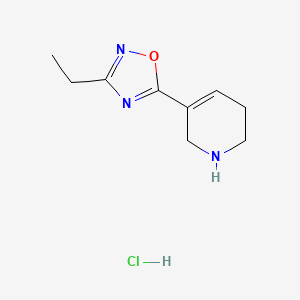 3-Ethyl-5-(1,2,5,6-tetrahydropyridin-3-yl)-1,2,4-oxadiazole hydrochloride