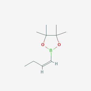 molecular formula C10H19BO2 B15331563 (Z)-2-(But-1-en-1-yl)-4,4,5,5-tetramethyl-1,3,2-dioxaborolane 