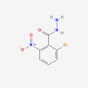 molecular formula C7H6BrN3O3 B15331582 2-Bromo-6-nitrobenzohydrazide 