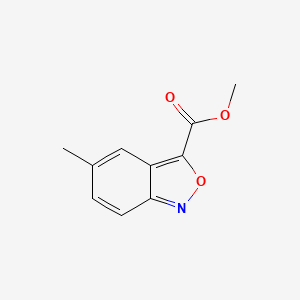 molecular formula C10H9NO3 B15331595 Methyl 5-Methylbenzo[c]isoxazole-3-carboxylate 