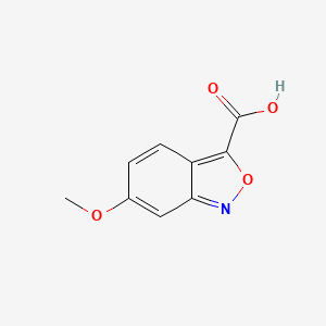 molecular formula C9H7NO4 B15331604 6-Methoxybenzo[c]isoxazole-3-carboxylic Acid 