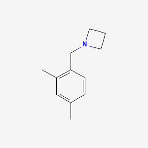 molecular formula C12H17N B15331614 1-(2,4-Dimethylbenzyl)azetidine 