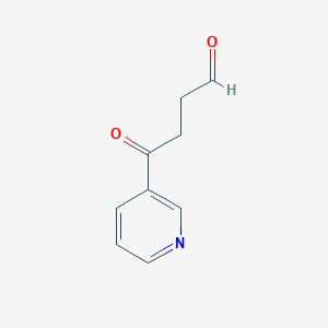 molecular formula C9H9NO2 B015332 4-Oxo-4-(pyridin-3-yl)butanal CAS No. 76014-80-7
