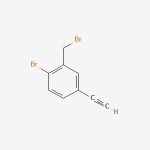 molecular formula C9H6Br2 B15332152 2-Bromo-5-ethynylbenzyl Bromide 