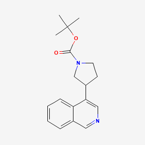 molecular formula C18H22N2O2 B15332209 4-(1-Boc-3-pyrrolidinyl)isoquinoline 