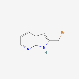 molecular formula C8H7BrN2 B15332263 2-(Bromomethyl)-1H-pyrrolo[2,3-b]pyridine 