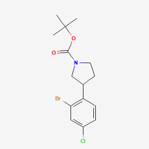 1-Boc-3-(2-bromo-4-chlorophenyl)pyrrolidine