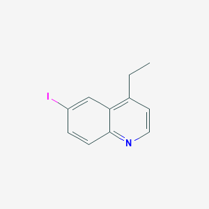 molecular formula C11H10IN B15332276 4-Ethyl-6-iodoquinoline 