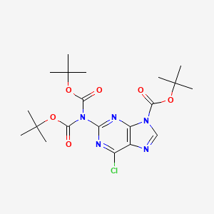 N,N,9-Tri-Boc--6-chloro-9H-purin-2-amine