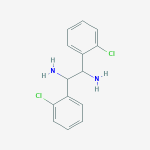 molecular formula C14H14Cl2N2 B15332369 1,2-Bis(2-chlorophenyl)ethane-1,2-diamine 