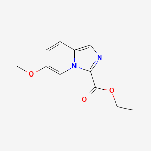 molecular formula C11H12N2O3 B15332404 Ethyl 6-Methoxyimidazo[1,5-a]pyridine-3-carboxylate 