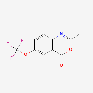 molecular formula C10H6F3NO3 B15332438 2-Methyl-6-(trifluoromethoxy)-4H-benzo[d][1,3]oxazin-4-one 