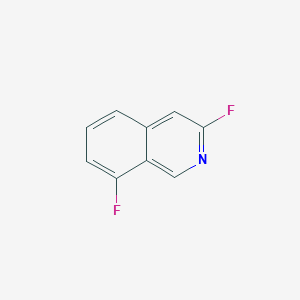 molecular formula C9H5F2N B15332463 3,8-Difluoroisoquinoline 